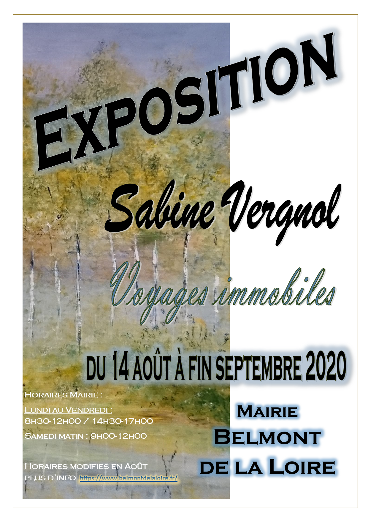 Affiche expo belmont sabine vergnol