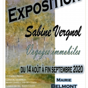 Affiche expo belmont sabine vergnol